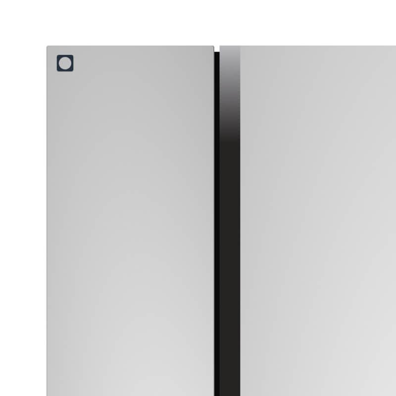 36" Side-by-Side Refrigerator and Freezer with 25 Cubic Ft. Total Capacity, Black - Imagen 3